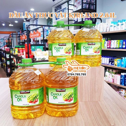 Dầu ăn thực vật hoa cải Kirkland mỸ - 2,8 lít