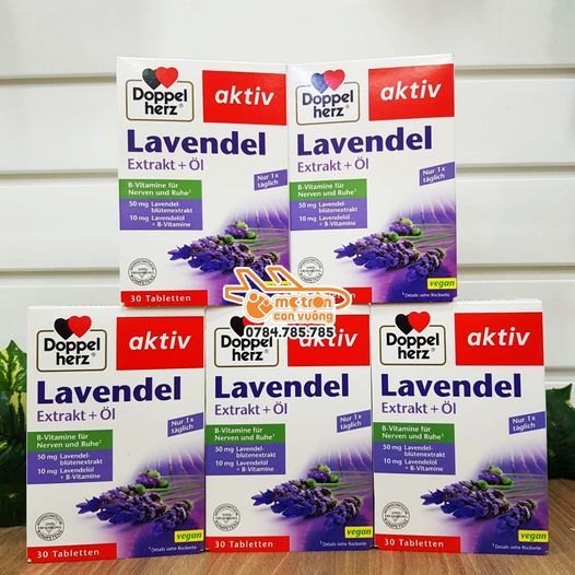 Doppelherz Viên uống Lavendel an thần ngủ ngon - 30 viên