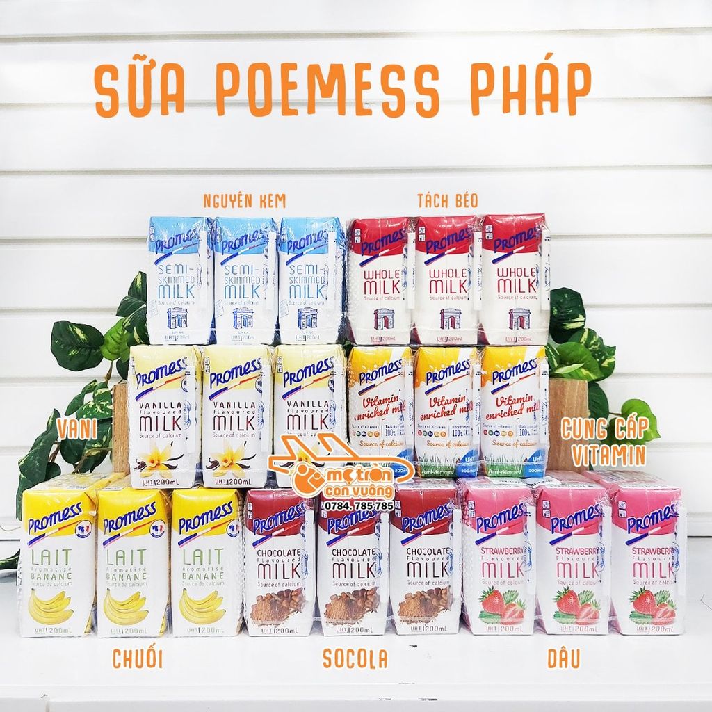 Sữa tươi Promess Vitamin (200ml * 3 hộp)