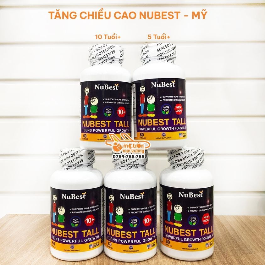 Viên uống hỗ trợ tăng chiều cao Nubest Mỹ (10 tuổi +)