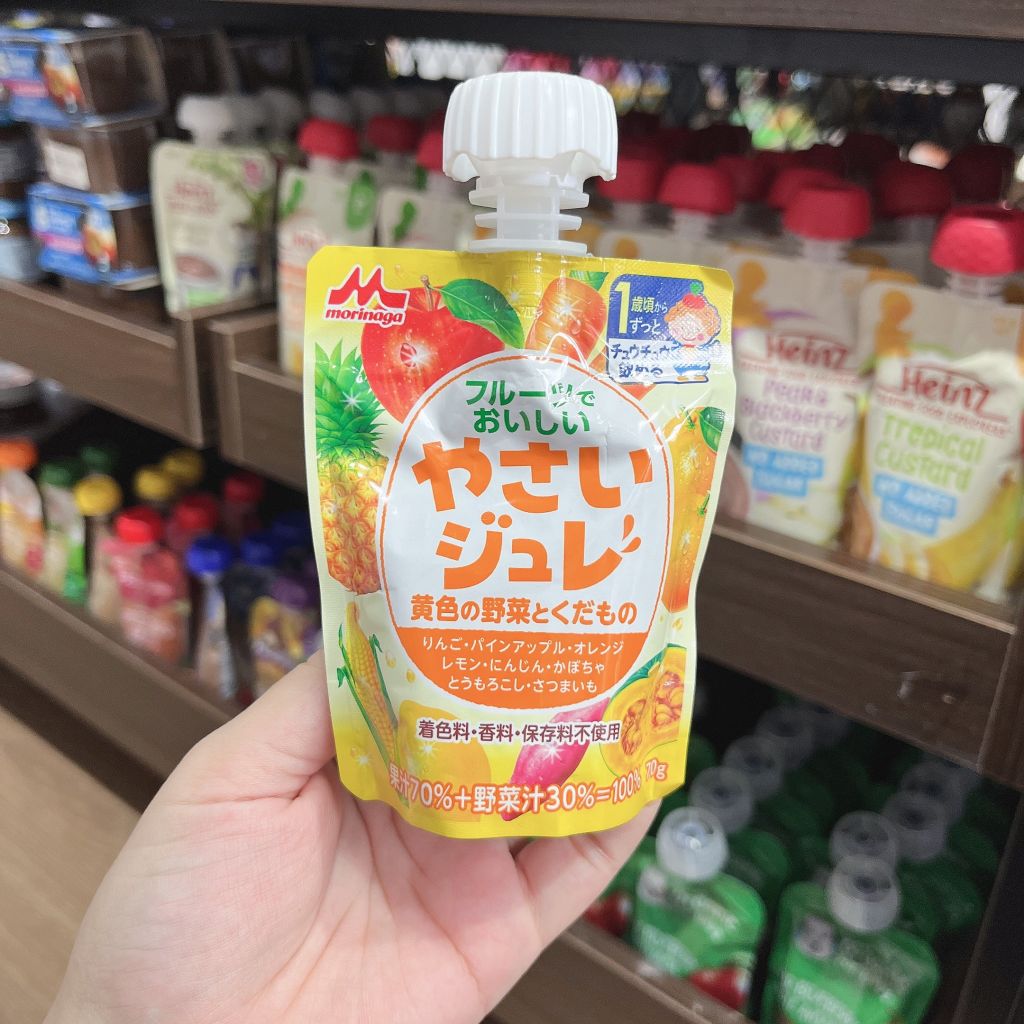 Thạch nước Morinaga vị tổng hợp củ quả trái cây(1 tuổi)