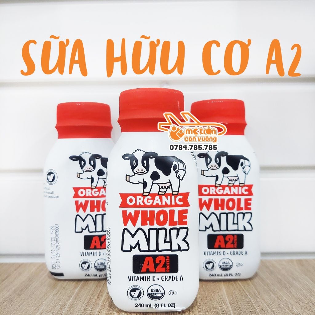 Sữa tươi nước Oganic Whole Milk A2 - 240ml