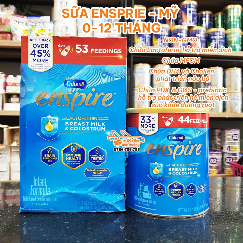 Sữa Enspire 777gr (0-12th+)