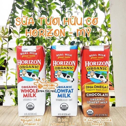 Sữa nước Horizon Organic vitamin D- 236ml