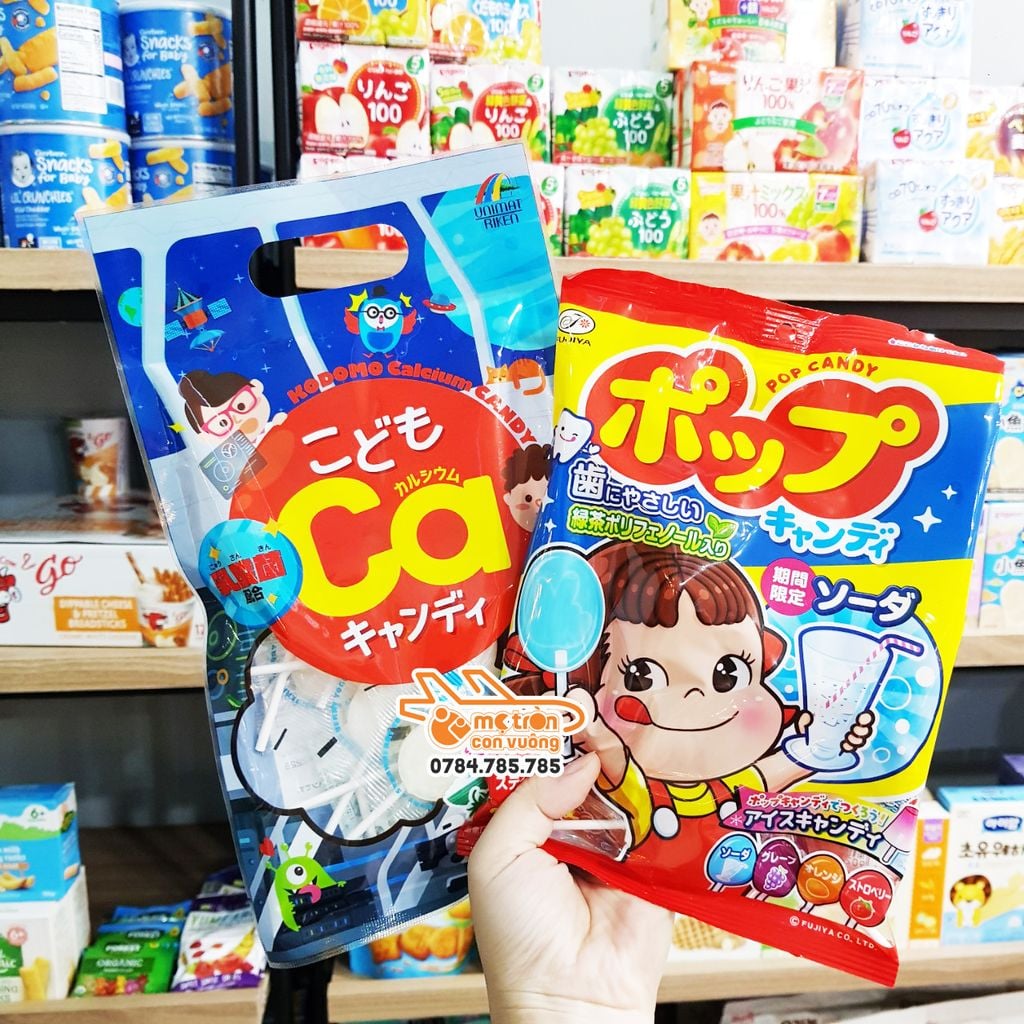 Kẹo mút Kodomo bổ sung canxi cho bé