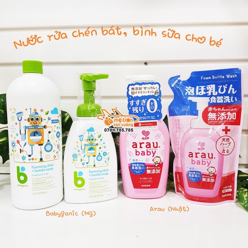 Nước rửa bình Rrau dạng túi - 450ml