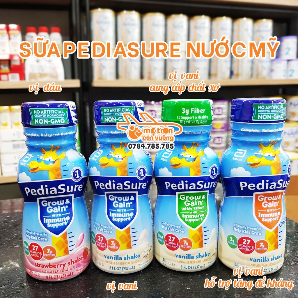 Sữa nước Pediasure Grow & Gain vị Dâu 237ml