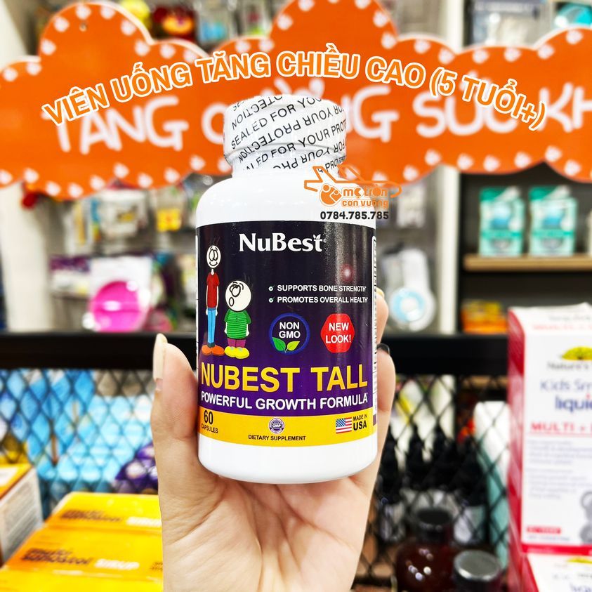 Viên uống hỗ trợ tăng chiều cao Nubest Mỹ (5 tuổi +)