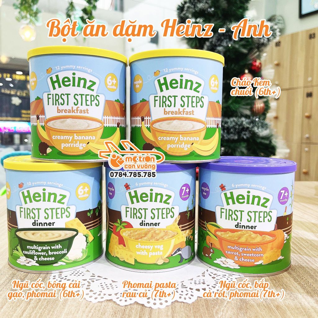 Bột ăn dặm Heinz vị việt quất 240g (7 tháng+)