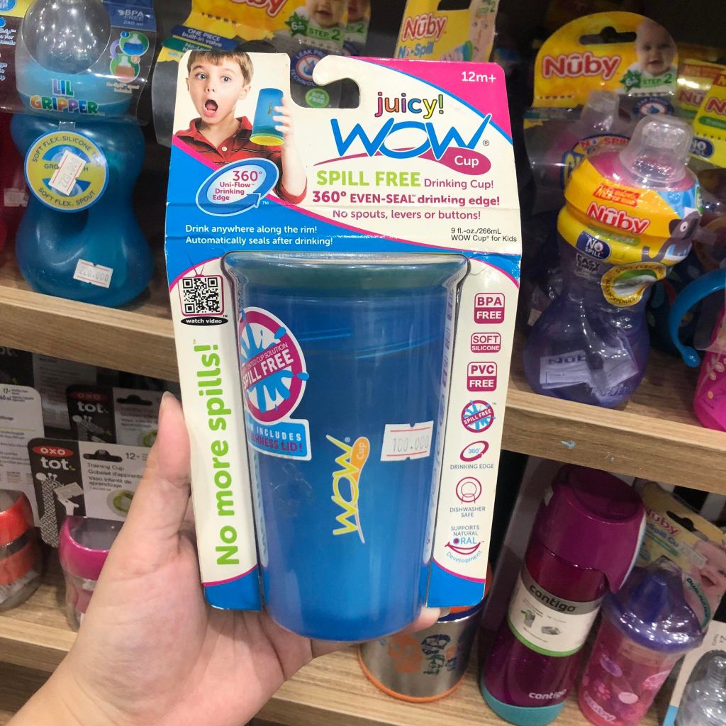 Bình uống nước Wow 266ml (12 tháng+)