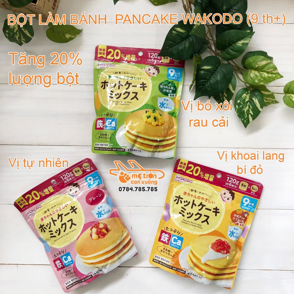 Bột làm bánh Wakodo vị tự nhiên (9 tháng+)