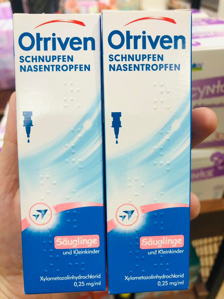 Nước muối Otriven trị sổ mũi, nghẹt mũi (0 - 2 tuổi)