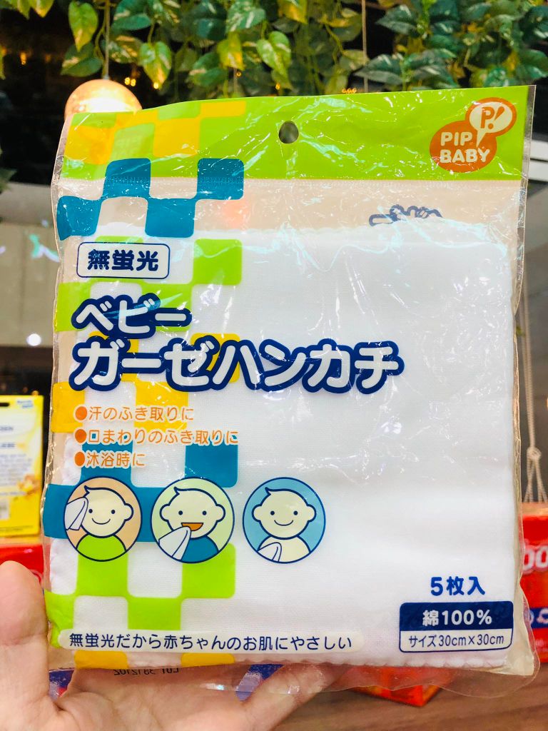 Set 05 khăn mặt Pip Baby 30x30