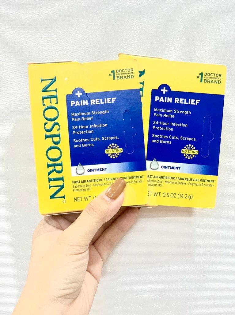 Kem mỡ Neosporin giảm đau chống nhiễm trùng vết bỏng, xước, cắt 14.2g- 2 tuổi+