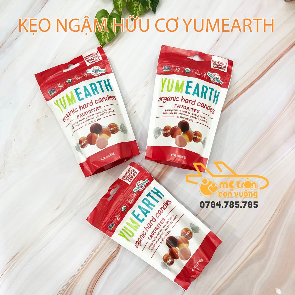 Kẹo viên hữu cơ Yummy Earth 4 vị trái cây 93.6g