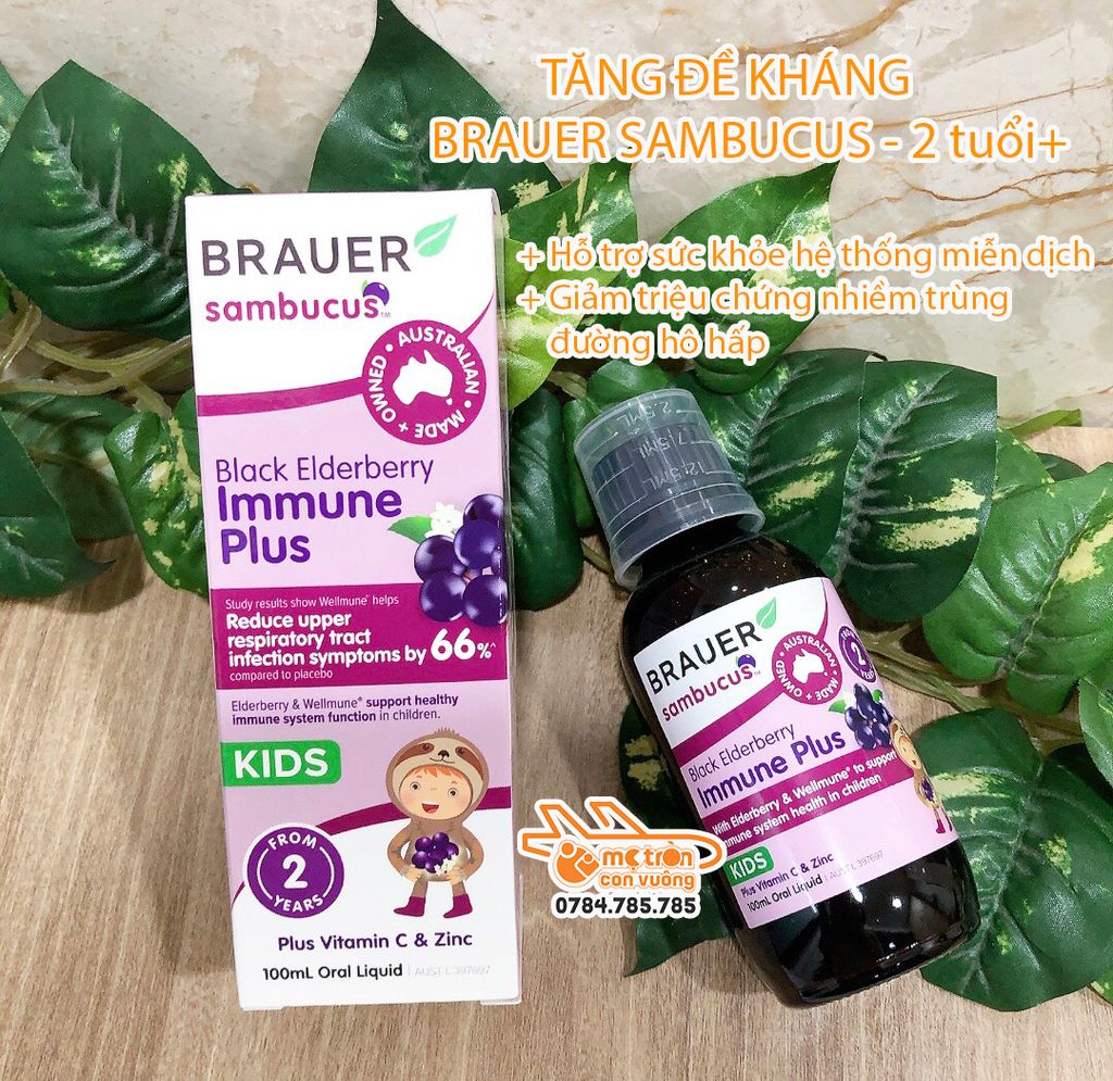 Tăng đề kháng Brauer Sambucus 100ml - 2 tuổi+