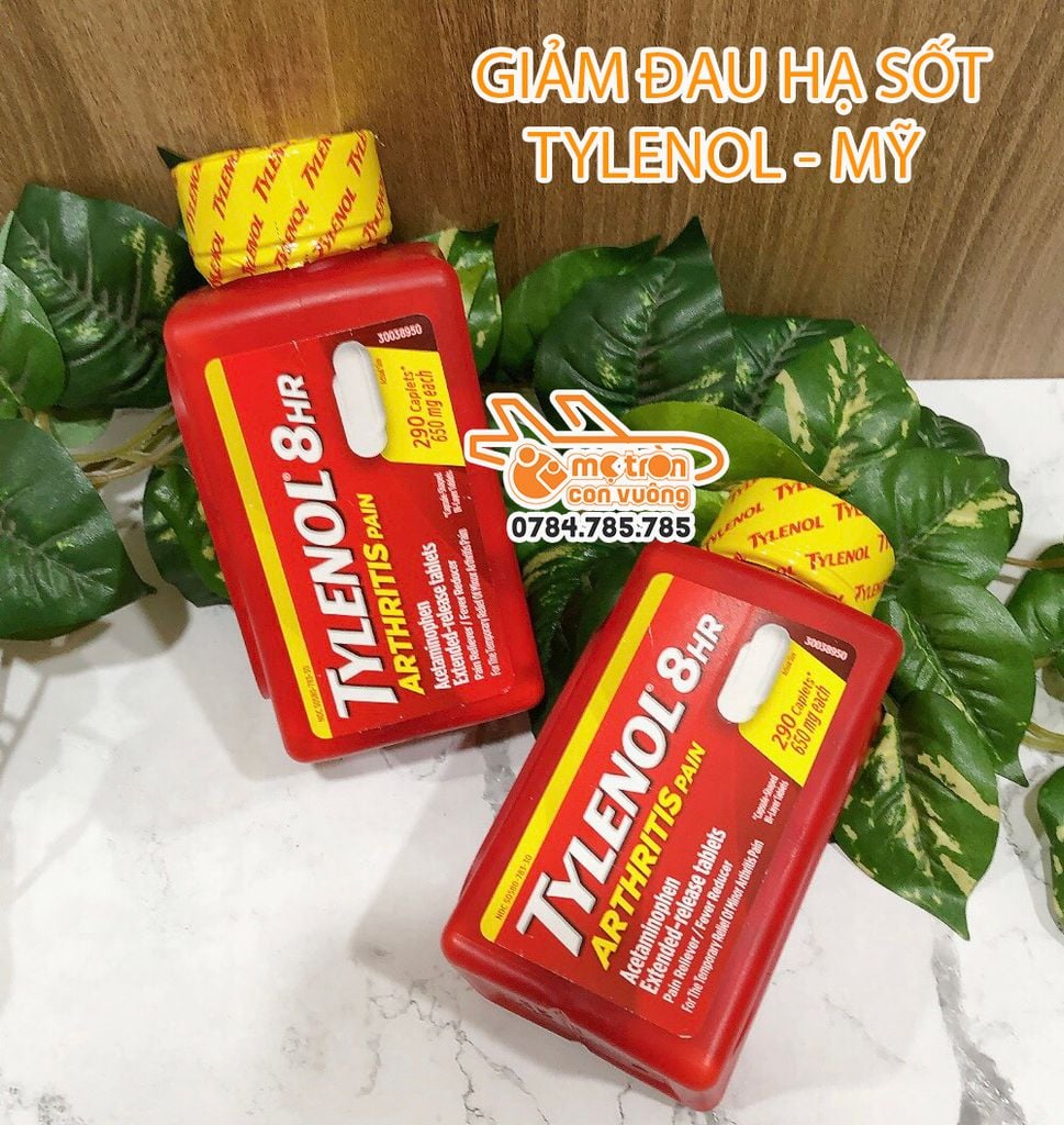 Giảm đau, hạ sốt Tylenol Mỹ 650mg - 290 viên