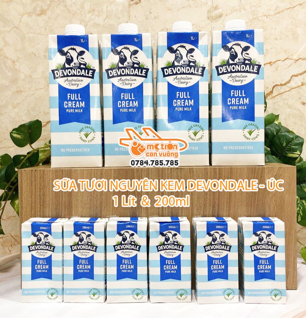 Sữa tươi Devondale nguyên kem - 1L