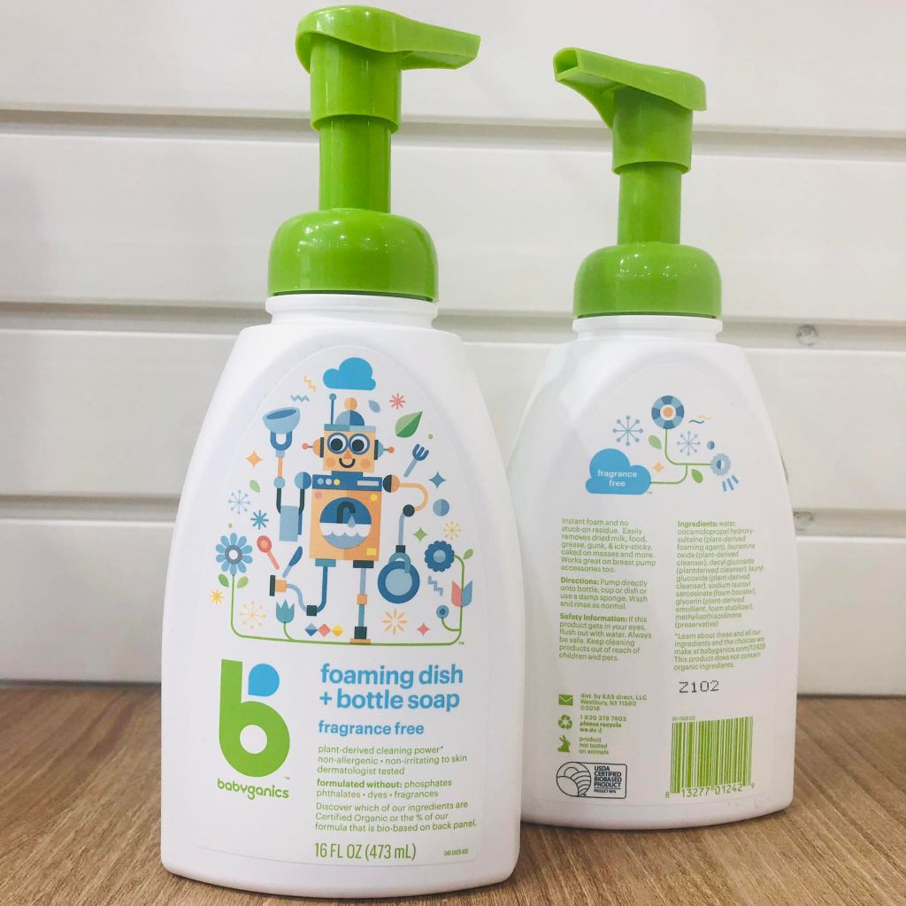 Nước rửa bình hữu cơ Babyganics - 473 ml