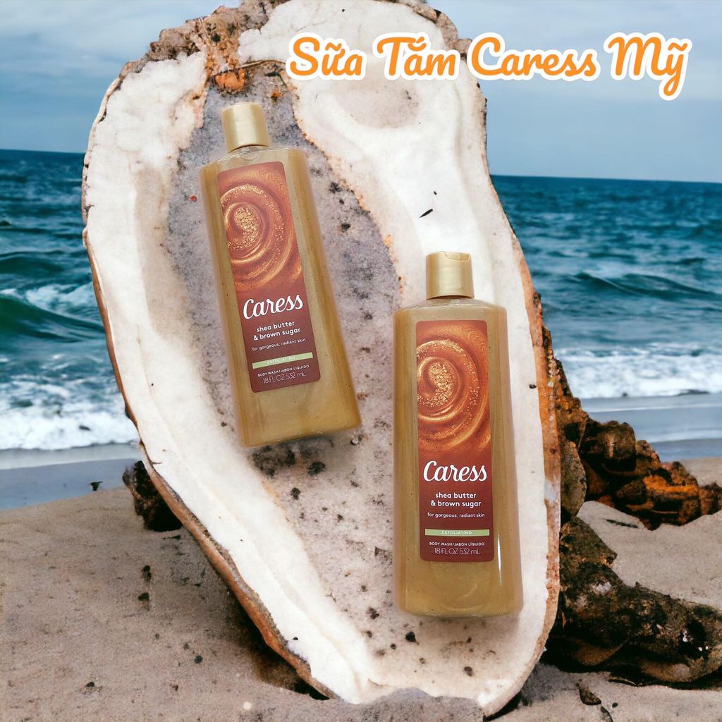 Sữa tắm dưỡng ẩm trắng Caress 532ml