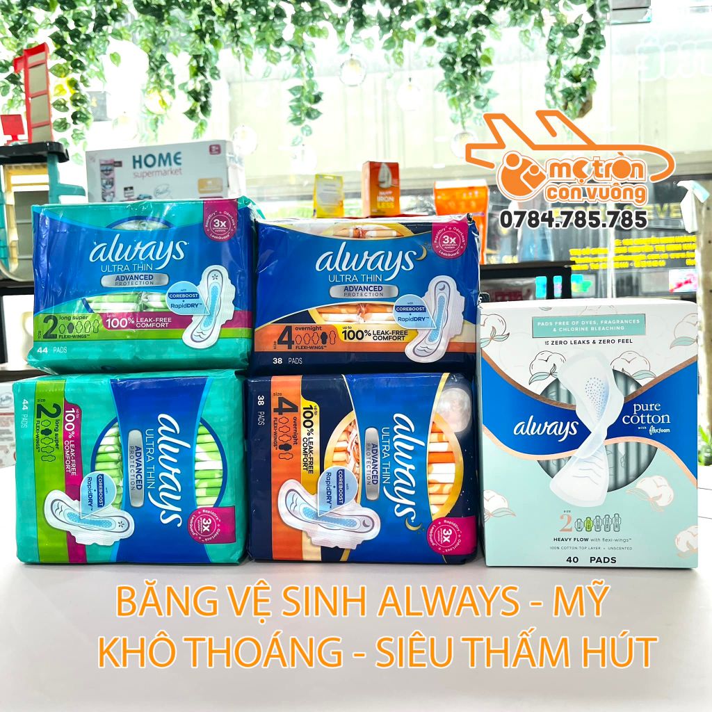 Băng Vệ Sinh ALWAYS ULTRA Mỹ - 88 miếng