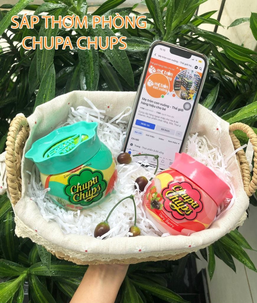 Sáp thơm phòng chupa chups hương dâu việt quất - Thái Lan