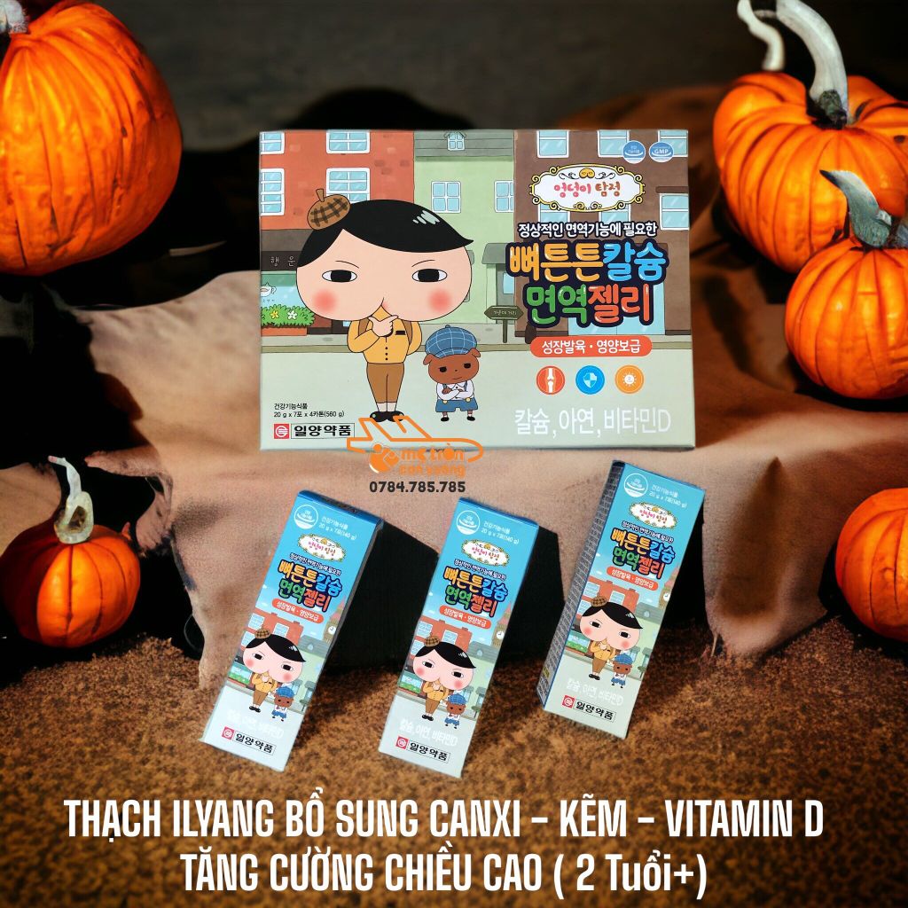 Thạch Ilyang bổ sung canxi-Kẽm-VitaminD 2 tuổi+ (7 gói x 24gr)