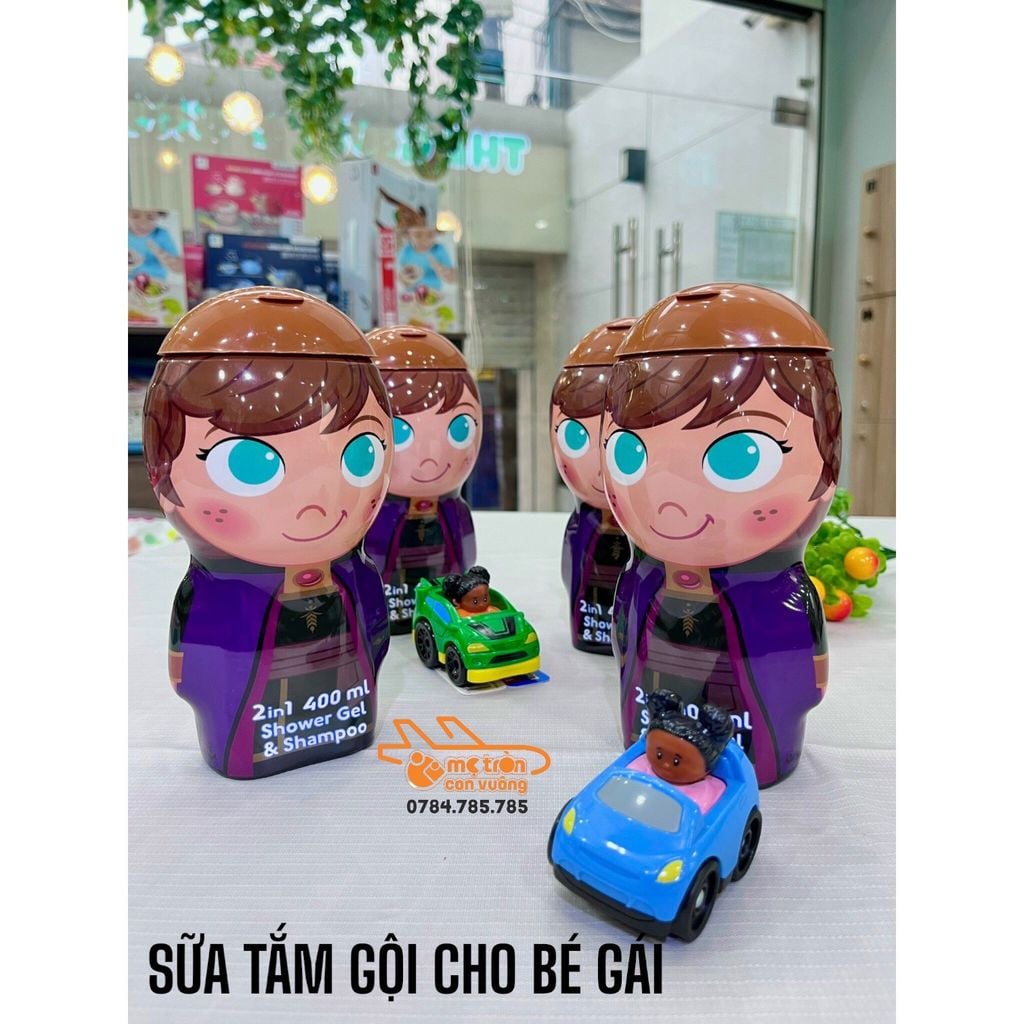Sữa tắm gội Disney Frozen cho bé gái 400ml (3 tuổi+)