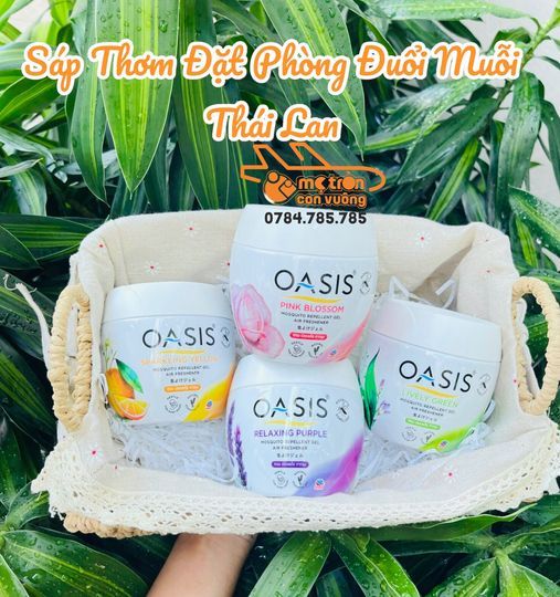 Sáp thơm phòng đuổi muỗi Oasis hương cam - Thái lan