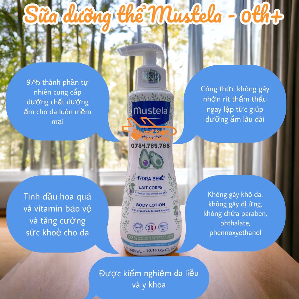 Kem dưỡng da mustela 300ml ( 0th+)