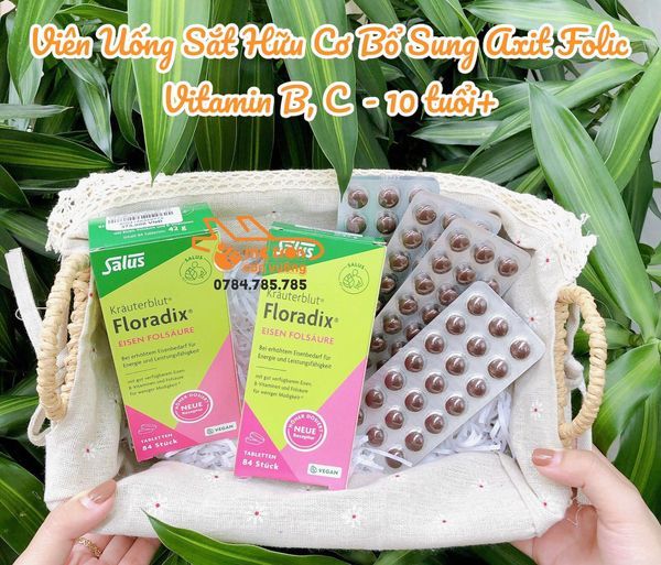 Viên uống bổ sung sắt hữu cơ Salus Đức 84 viên - 10 tuổi+