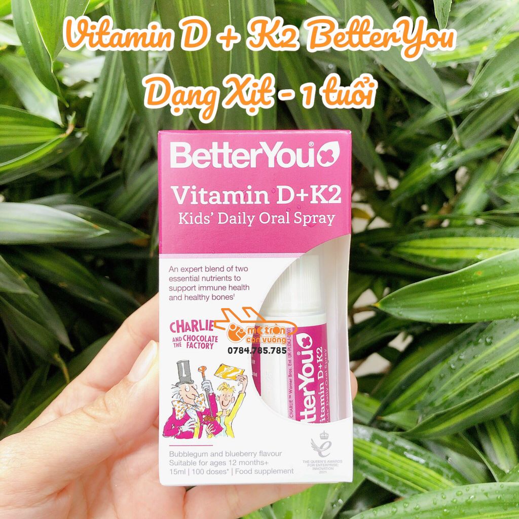 Vitamin D + K2 BetterYou Anh - 1 tuổi+