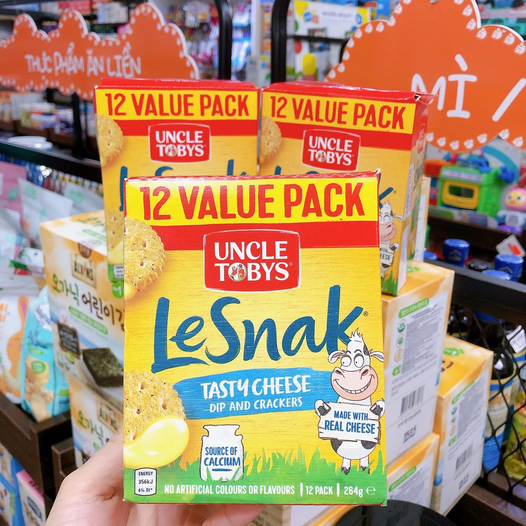 Bánh chấm pho mai Le Snack vị pho mai Tasty 264g (12 vỉ)