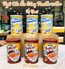 Bột ngũ cốc ăn sáng Nestle vị cacao - 10th+