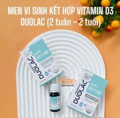 Doulac Drop D3 kết hợp men vi sinh cho bé sơ sinh.