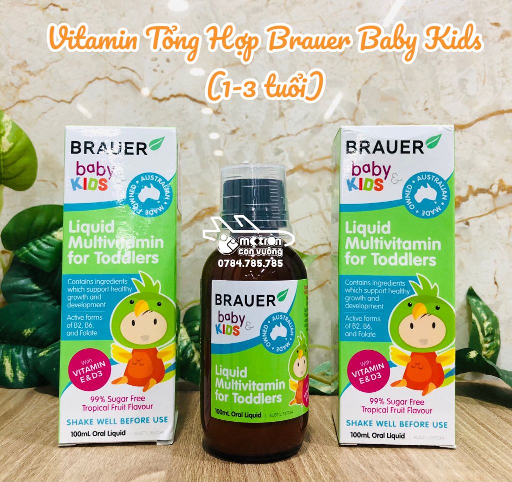 Vitamin tổng hợp Brauer Kids 100ml ( 1 - 3 tuổi)