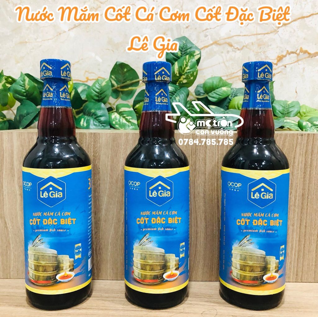 Nước mắm cá cơm cốt đặc biệt Lê Gia - 525ml