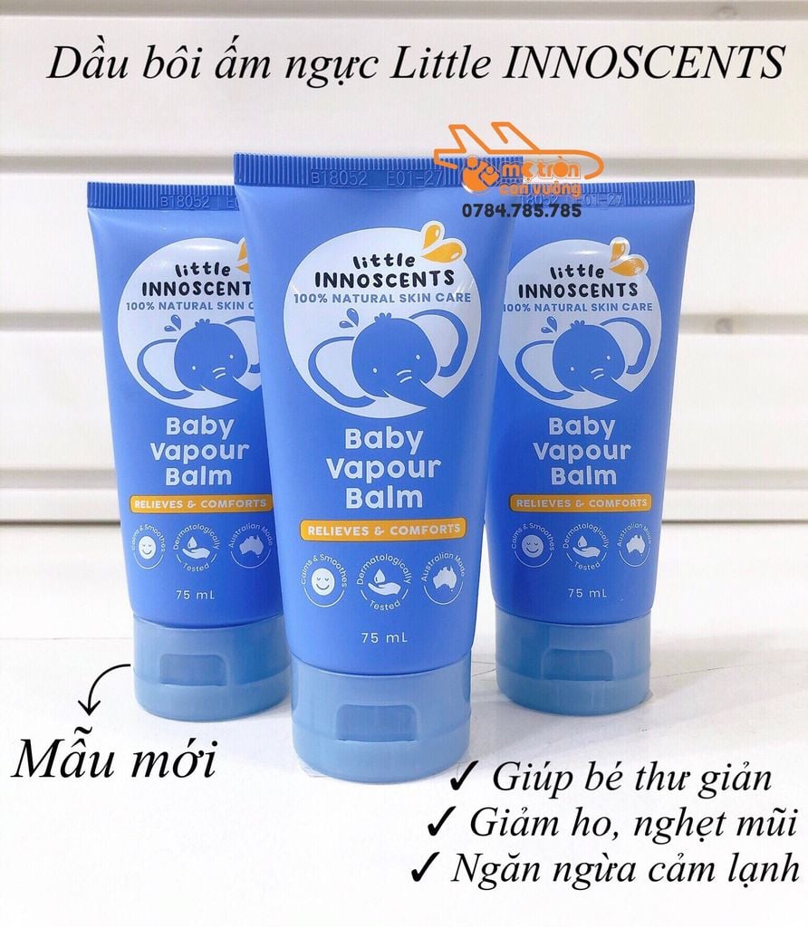 Dầu bôi ấm ngực Little Innoscents 75ml