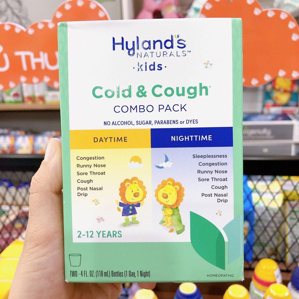 Set ngày & đêm Hylands 4 Kids Cold 'n Cough (2-12 tuổi)