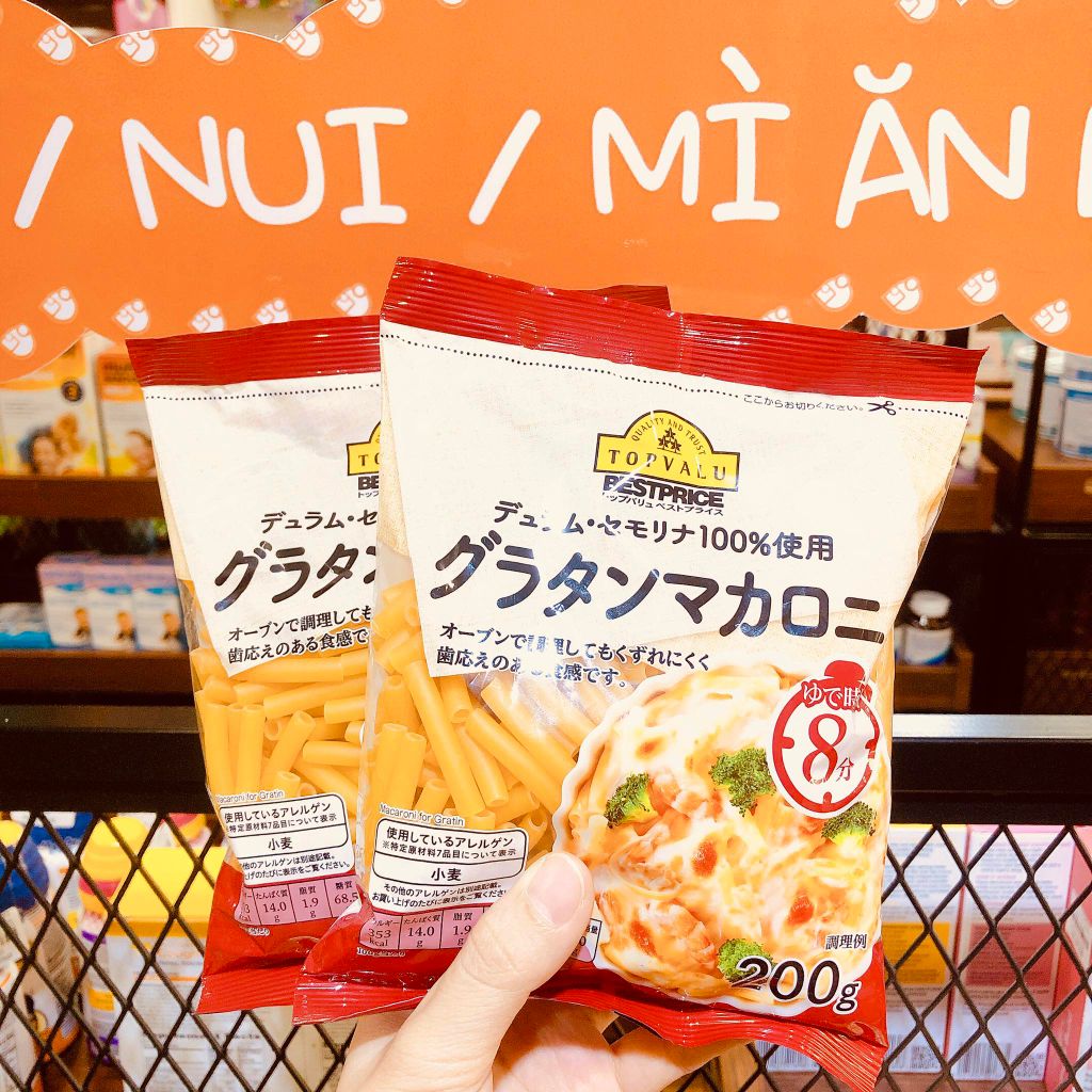 Nui xoắn Topvalu nhật số 9 - 200g (1 tuổi+)