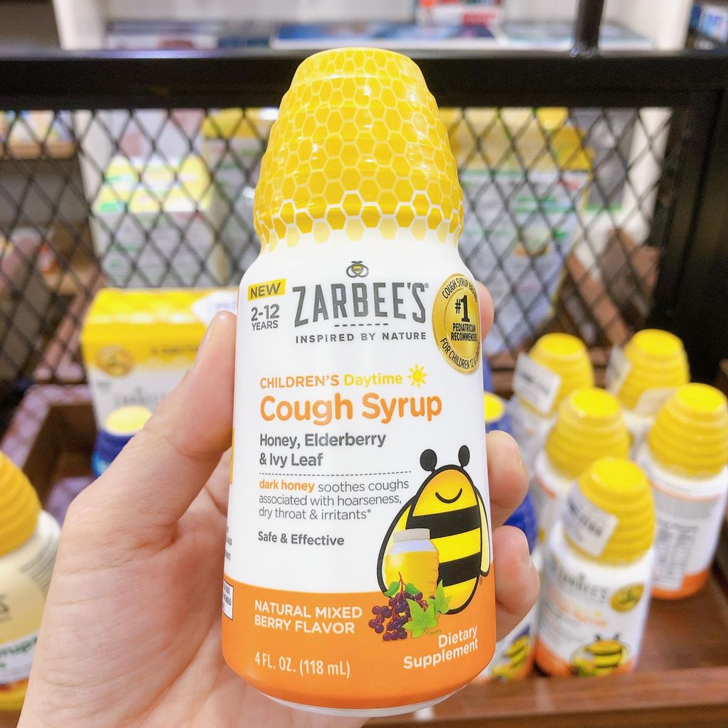 Siro ho, ho khàn, khô họng, kích ứng Zarbee' ngày (2-12 tuổi)