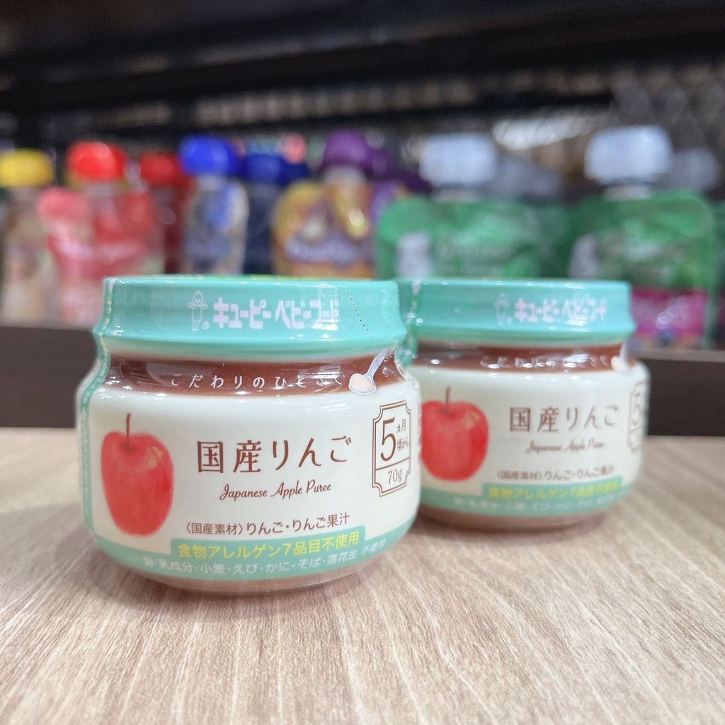 Hũ ăn liền Kewpie vị táo - 70gr (5 tháng +)