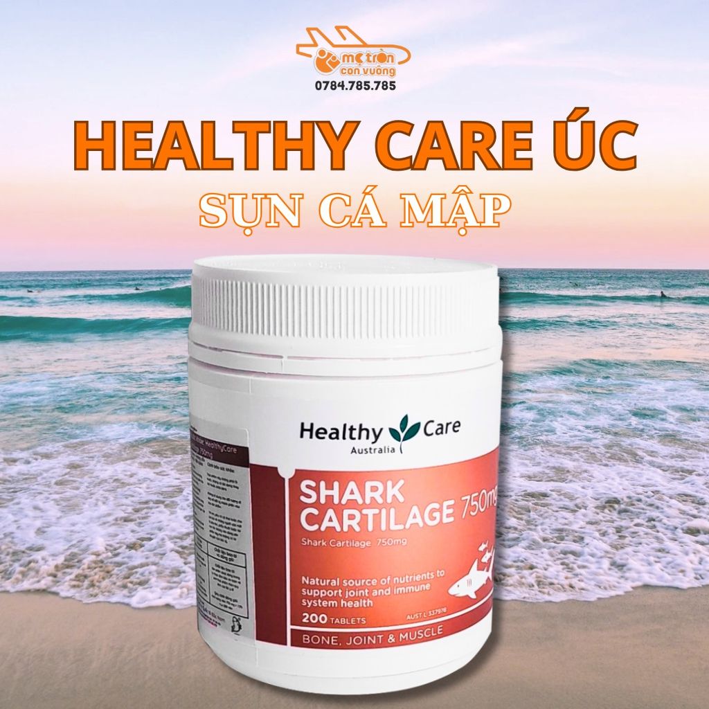 Sụn cá mập Healthy Care Úc NK - 200 viên