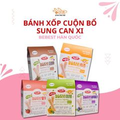 Bánh xốp cuộn sung canxi Bebest vị rau củ Hàn Quốc - 7thg+