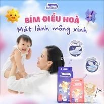 Bỉm tả dán Bimana Hàn Quốc size M 56 miếng (6-11kg)