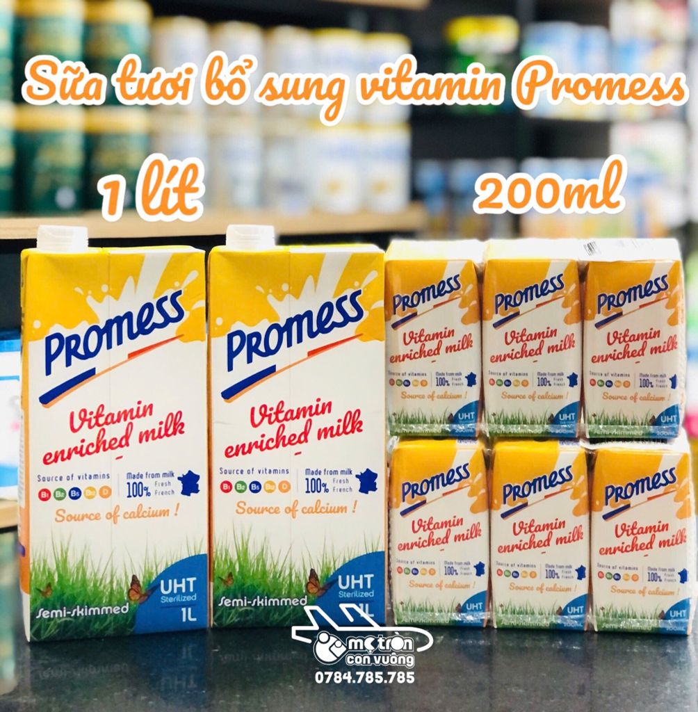 Sữa tươi bổ sung vitamin Promess (200mlx3)