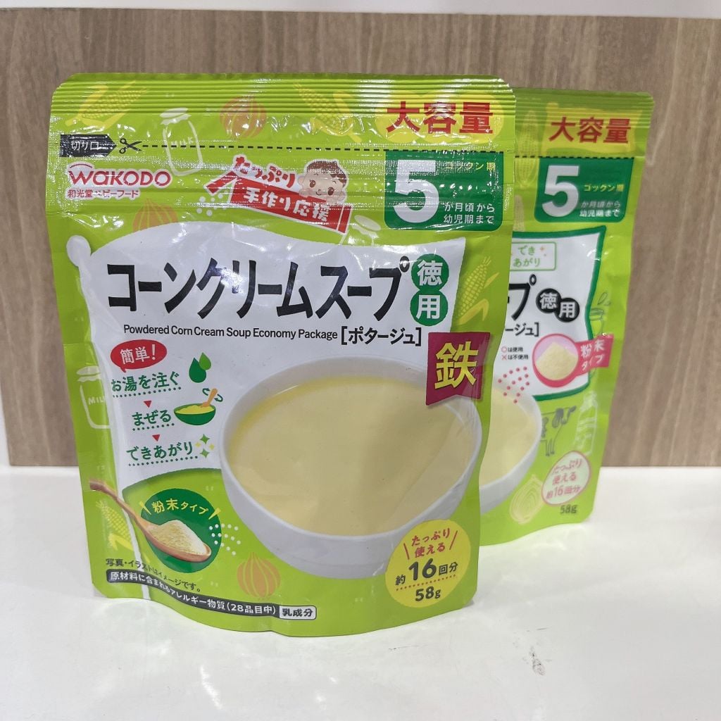 Bột soup kem bắp Wakodo - 58g (5 tháng +)