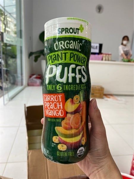 Bánh ăn dặm gerber Wonder foods vị quinoa, cam, carot (10 tháng +)
