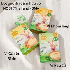 Bột gạo ăn dặm hữu cơ nobi vị rau củ - 6m+