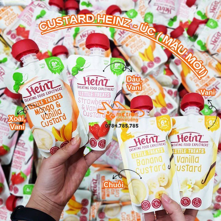 Custard Raffertys vị chuối xoài 120gr ( 6 tháng+)